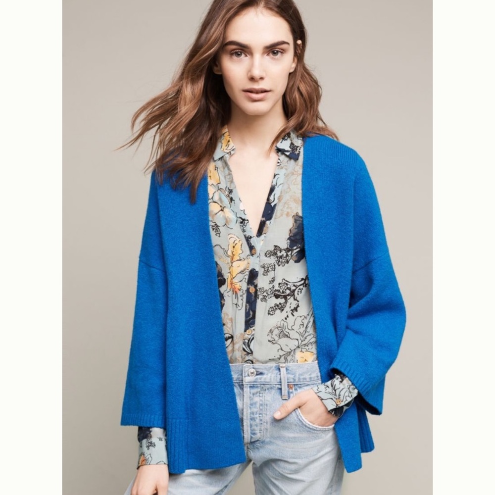 Anthro Sleeping on Snow Alcott Belted Cardigan